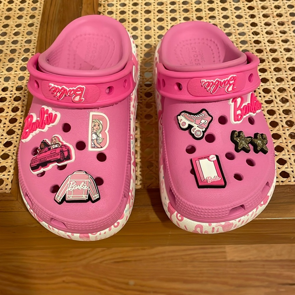 Kids barbie crocs